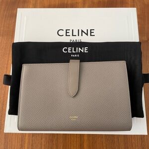 Like new!  Celine Large Strap Wallet